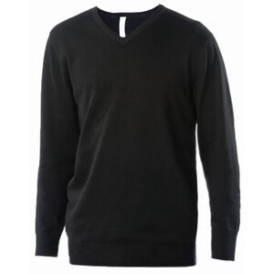 Kariban Mens Cotton Acrylic V Neck Sweater / Dark Gray